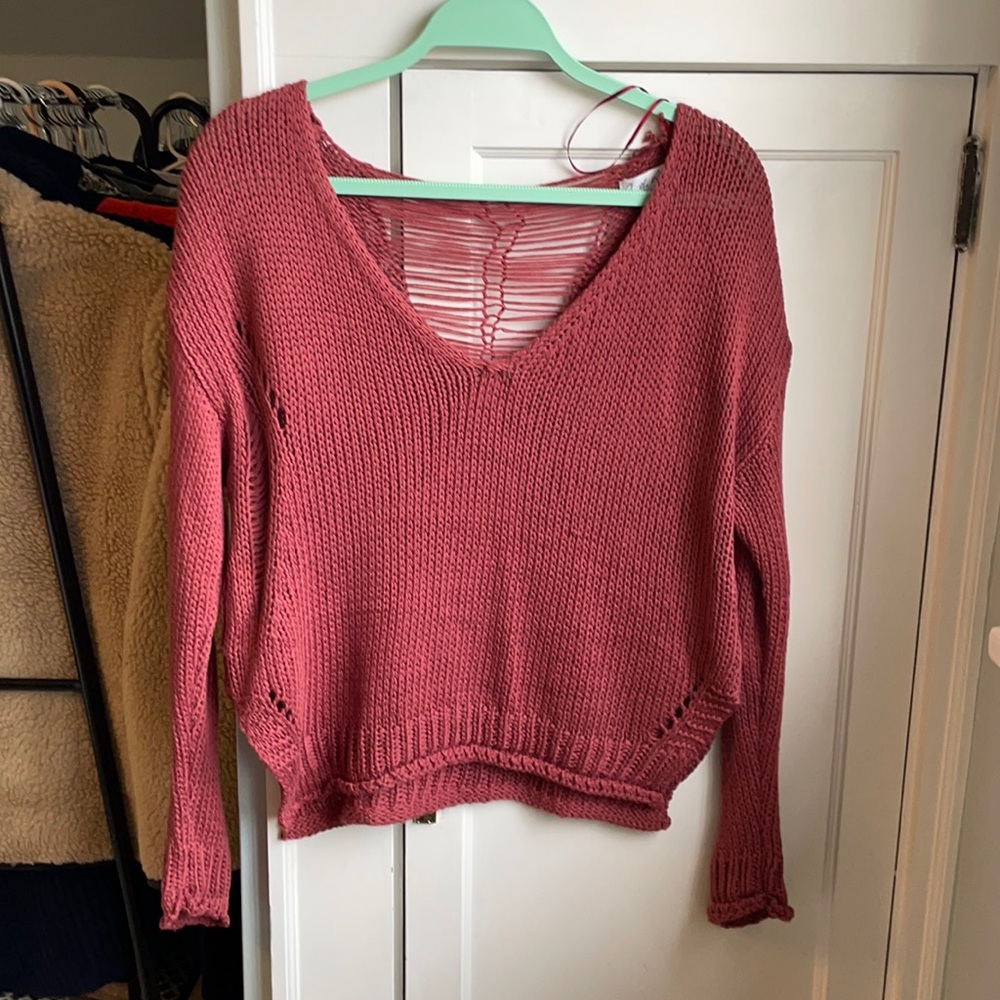Cropped sweater - M